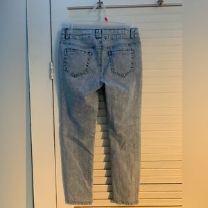 Blue Spice Acid Wash Ankle Jeans